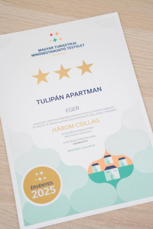 Tulipan Apartman Eger Exterior foto